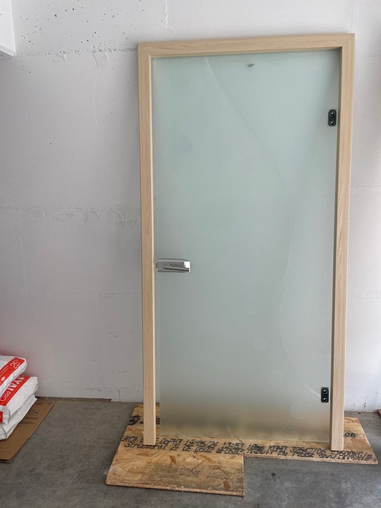 Porte vitrée et son bâti, Ophalen, Zo goed als nieuw