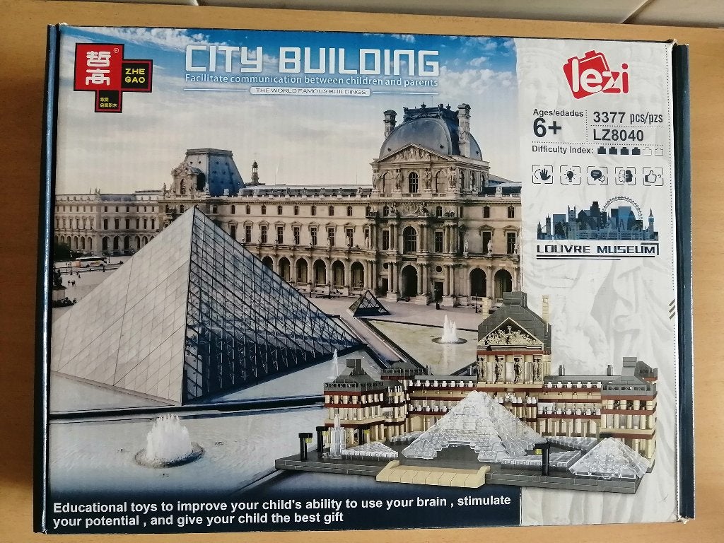 Jeu de construction / puzzle 3D Le musée du Louvre, Paris, Enlèvement ou Envoi, Plus de 1 500 pièces, Comme neuf, Puzzle