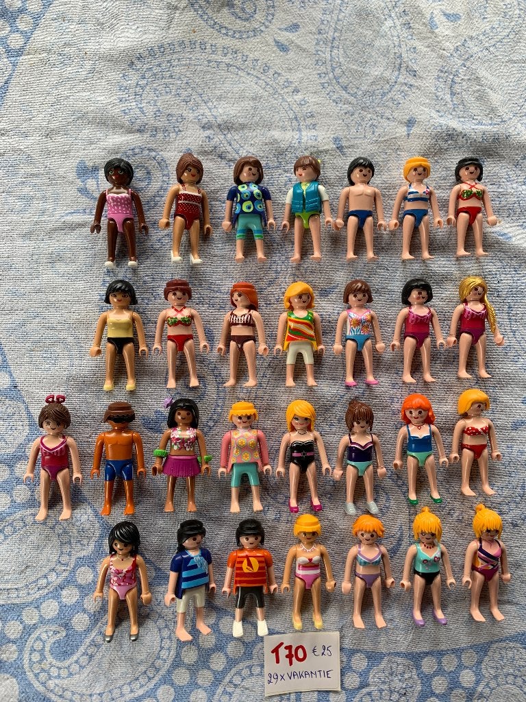 PLAYMOBIL: T70: 29 VAKANTIEFIGUREN, Losse onderdelen, Ophalen of Verzenden, Figuren, Summer fun