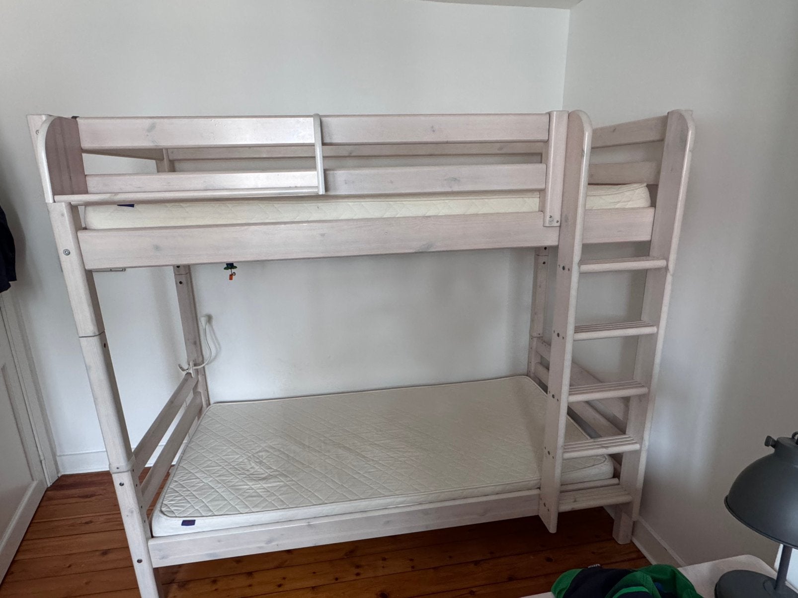 Lit Flexa en blanc, Enlèvement, Utilisé, Lits superposés