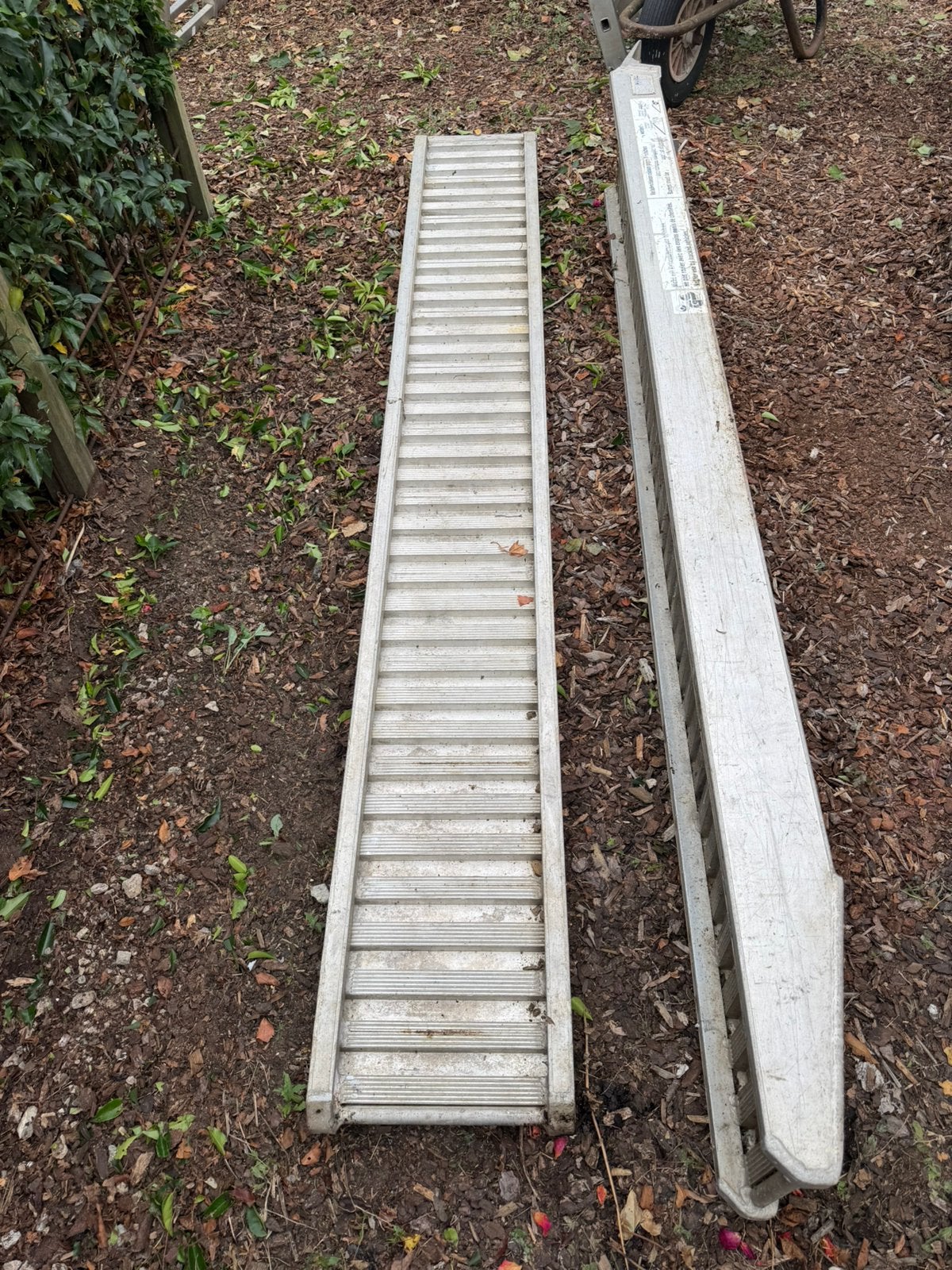 Zware oprijplaten, Ophalen, Gebruikt