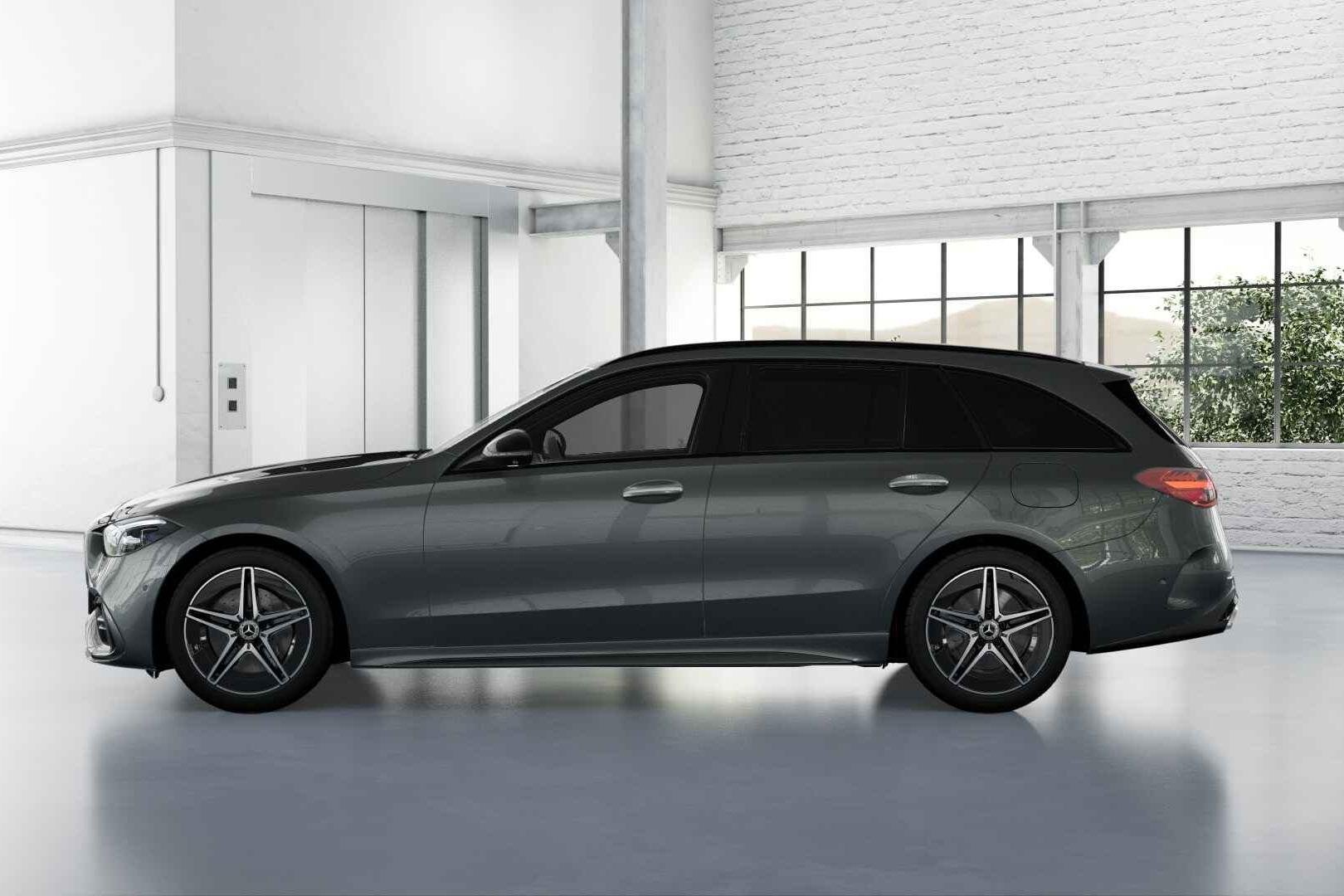 Mercedes-Benz C-Klasse 300 e Break AMG Line | Night Pack | P, Autos, Argent ou Gris, Entreprise, Carnet d'entretien, Hybride rechargeable