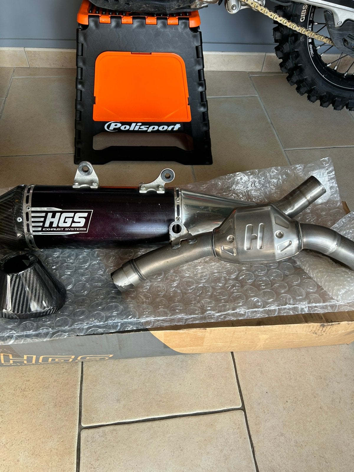 Échappement hgs, Motos, Enlèvement ou Envoi, Utilisé