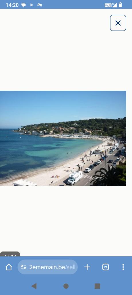 Antibes studio face à la plage avec piscine, Vakantie, Vakantiehuizen | Frankrijk, Wasmachine, Provence en Côte d'Azur, Appartement