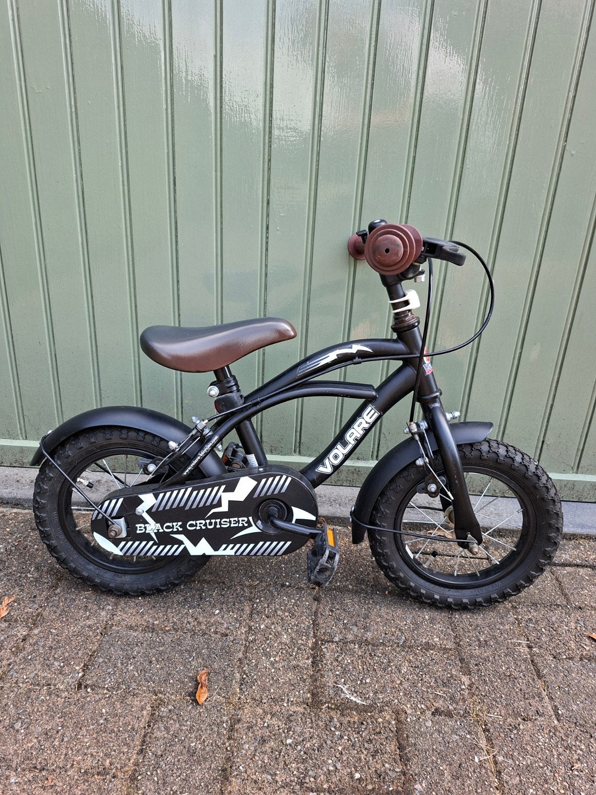 Zwarte jongensfiets VOLARE BLACK CRUISER, Ophalen, Velgrem, Volare, Minder dan 16 inch
