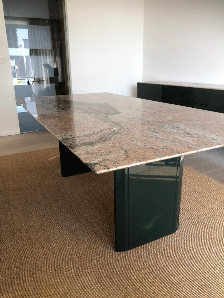 Furnitans Design Eettafel 200x100 Juparana Gneis steen, Ophalen, Overige materialen, Gebruikt, 200 cm of meer