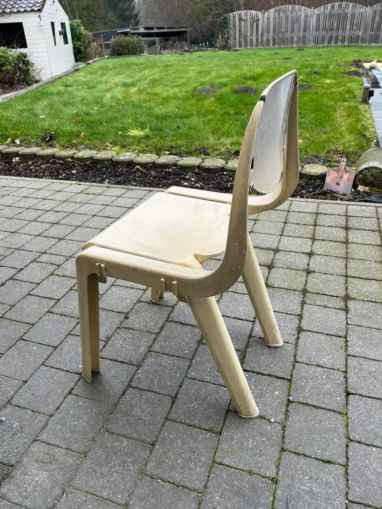 Stapel stoelen, Ophalen, Gebruikt, Kunststof, Stapelbaar