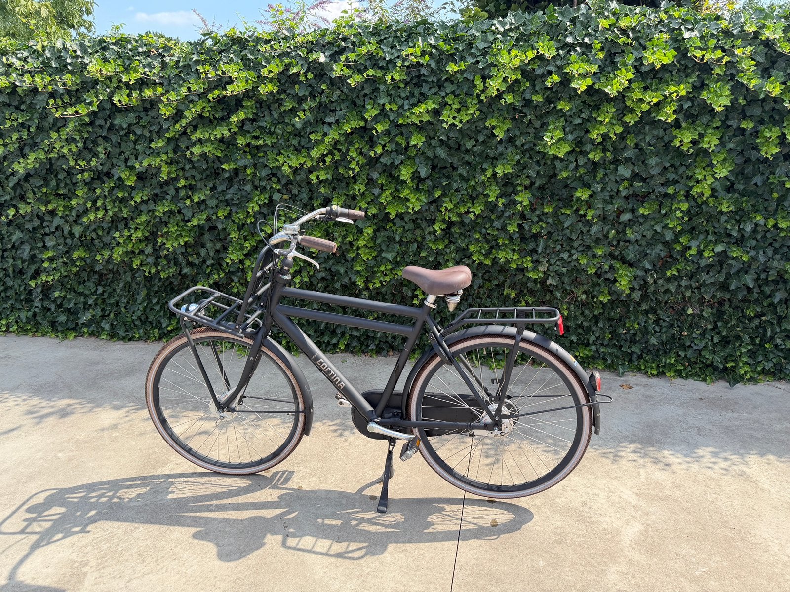 Transportfiets cortina u4 n7 - 56 cm - jet black matt, Fietsen en Brommers, Gebruikt, Versnellingen, 53 tot 57 cm, Ophalen