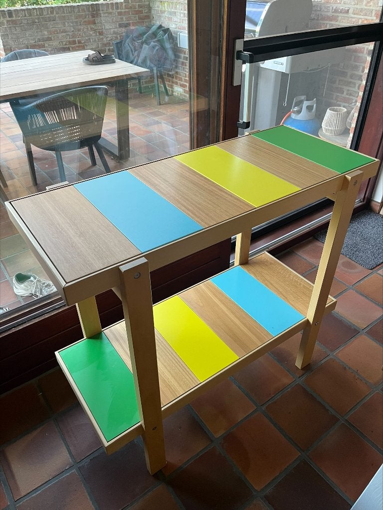 Trendy 90's houten rek (limited edition Ikea), Enlèvement, Comme neuf
