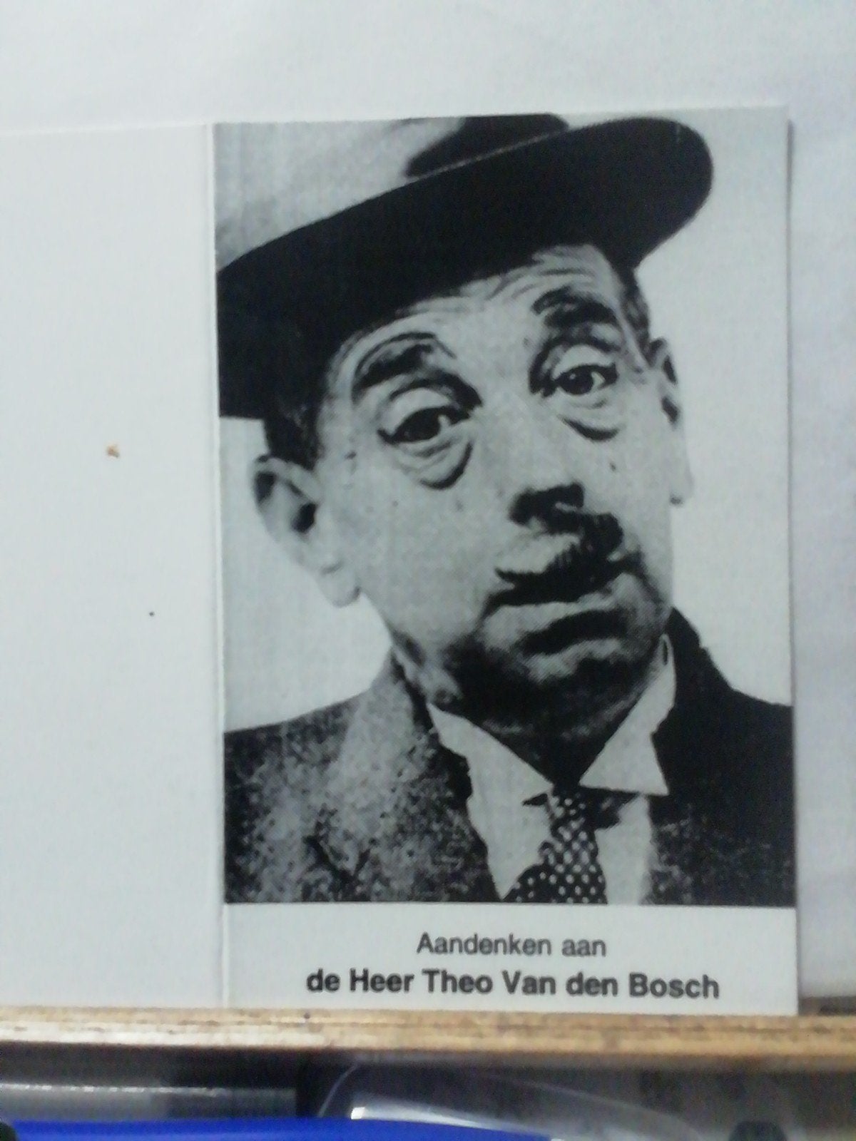 Bidprentje van Theo van den Bosch, Ophalen of Verzenden, Bidprentje