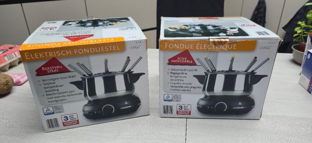 2 Appareils pour fondue, Elektronische apparatuur, Gourmetstellen