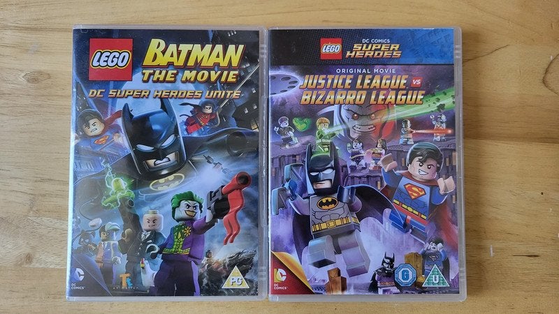 Lot DVD LEGO DC Super Heroes / Justice League / Batman, À partir de 6 ans, Matériel bonus, Animation, Allemand