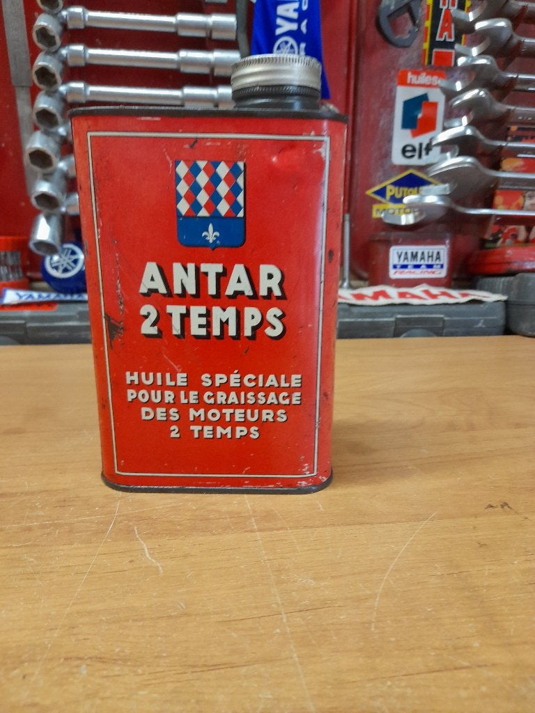 ancien bidon huile vide antar 2 temps moto 2t bis, Envoi, Utilisé, Autres types