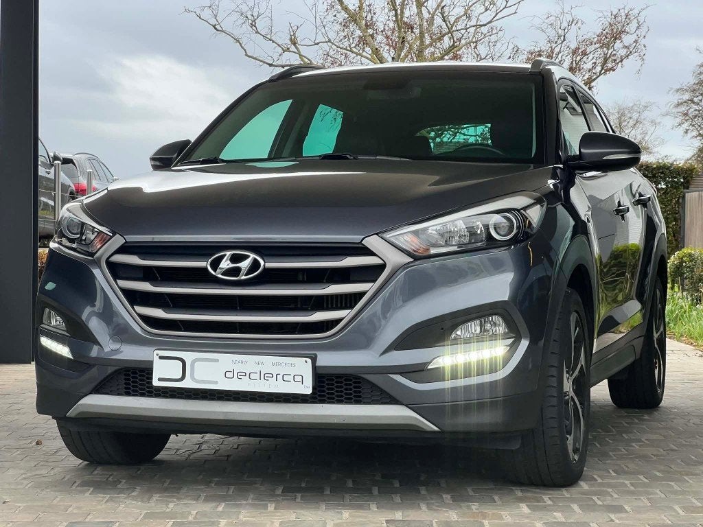 hyundai Tucson 2018 handgeschakeld achteruitrijcamera leder, Auto's, Voorwielaandrijving, 4 cilinders, Leder, Bedrijf
