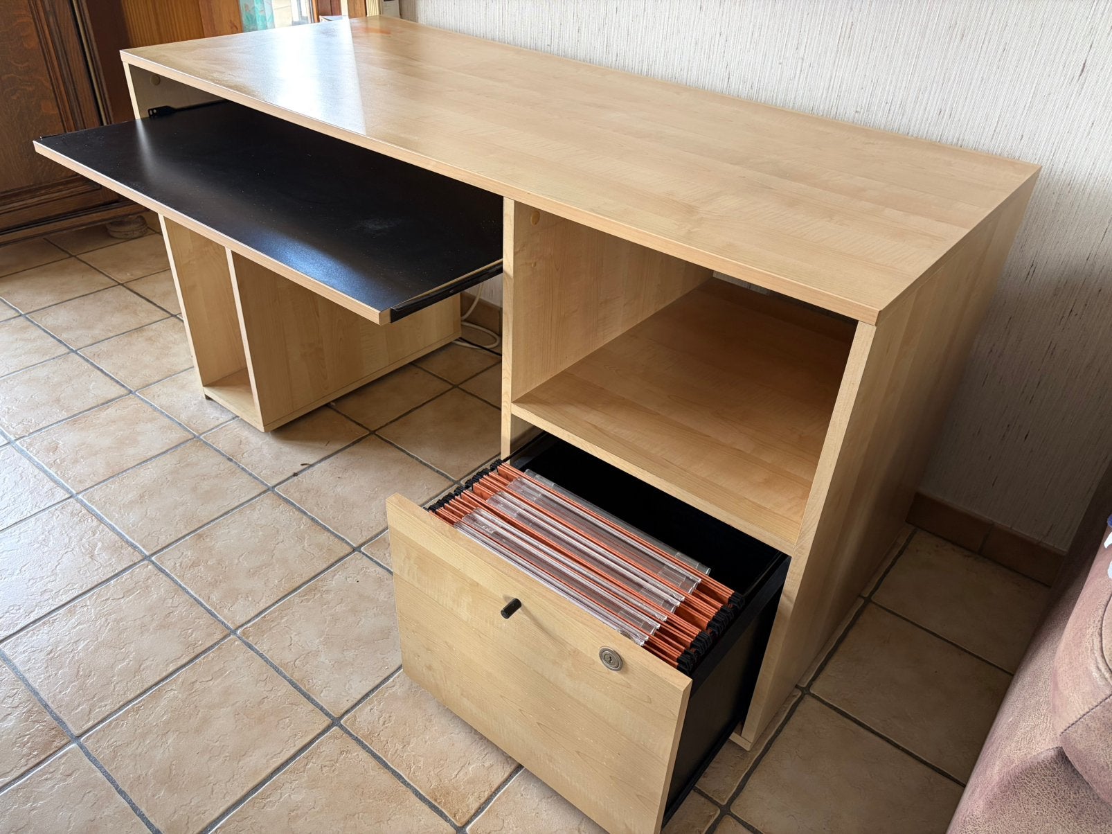 Bureau, Maison & Meubles, 70 à 120 cm, Enlèvement, Utilisé, 120 à 170 cm
