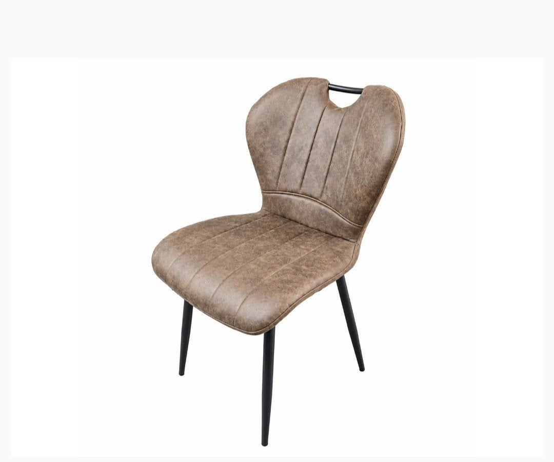 set van 4 nieuwe eetkamerstoelen in microleder, Huis en Inrichting, Ophalen