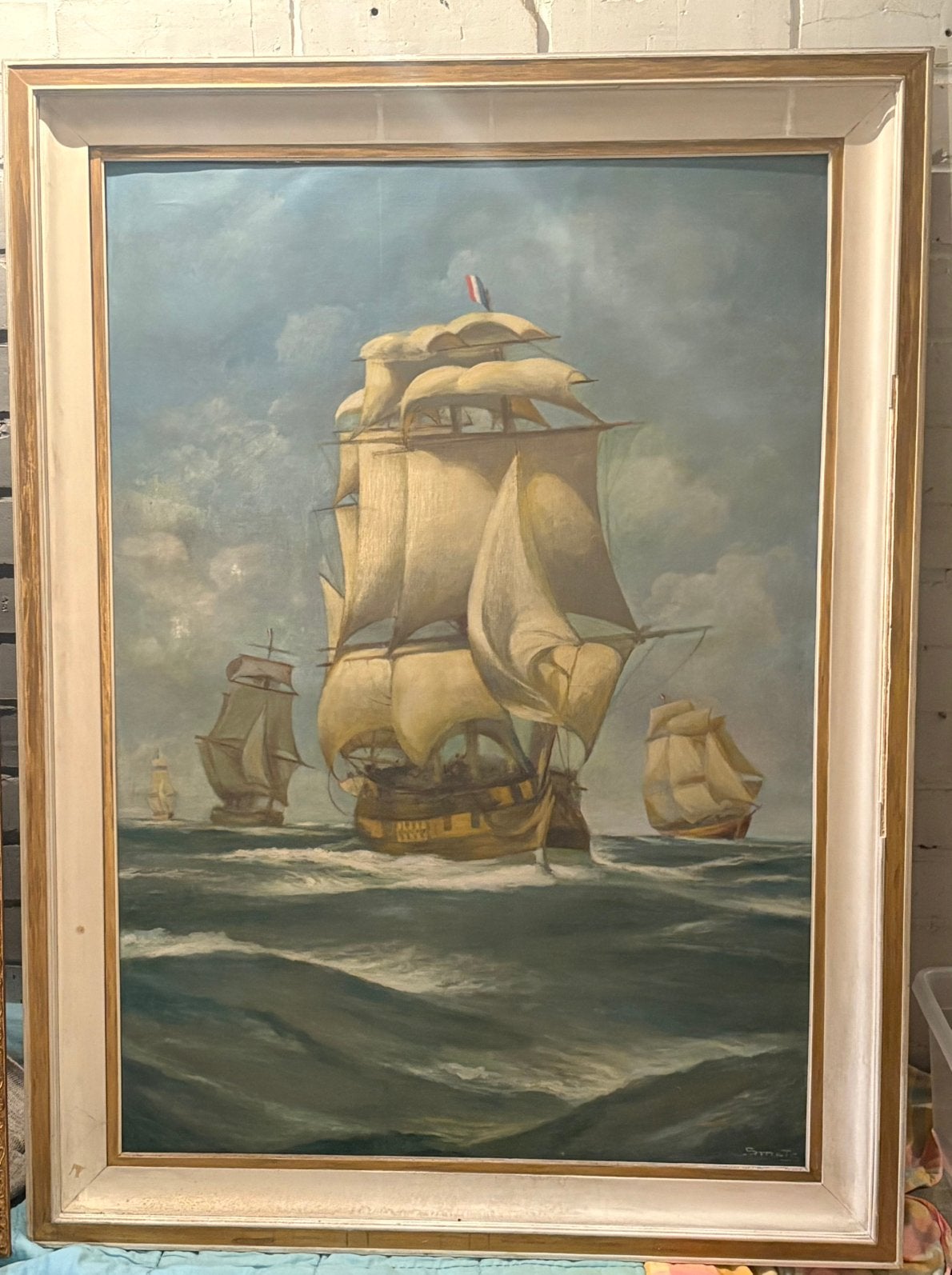 Peinture sur toile, Ophalen, Doek