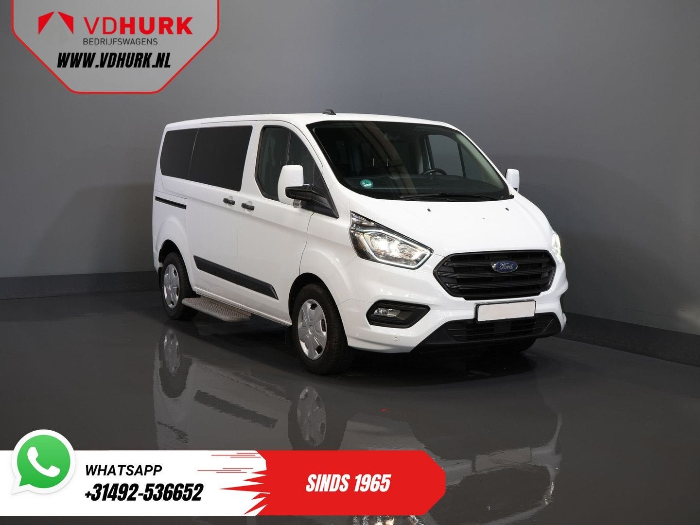 Ford Transit Custom Tourneo 2.0 TDCI €28.352,- incl. BTW/BPM, Auto's, Parkeersensor, Wit, Bedrijf, Ford