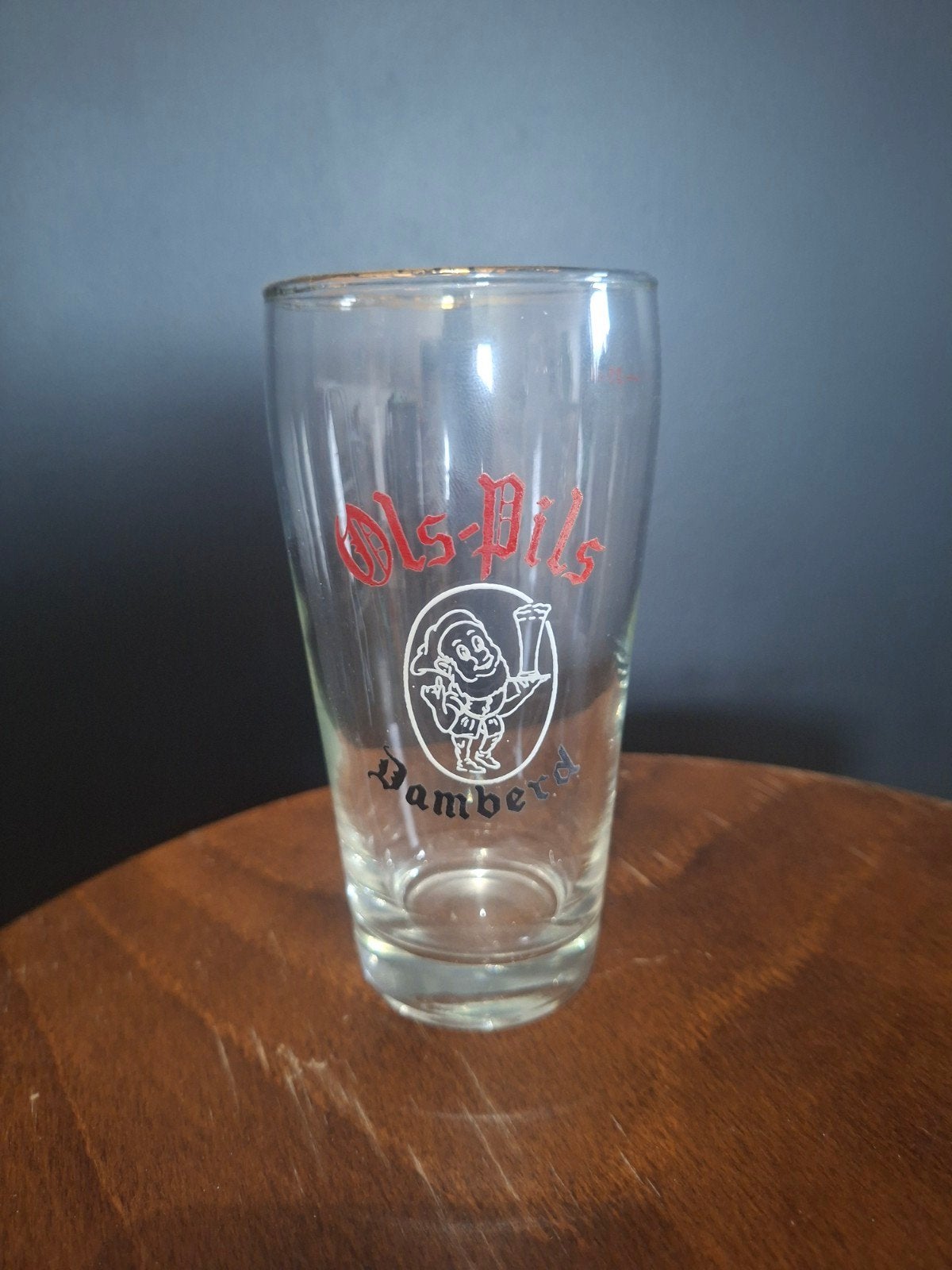 Oud glas Damberd Olsene., Ophalen