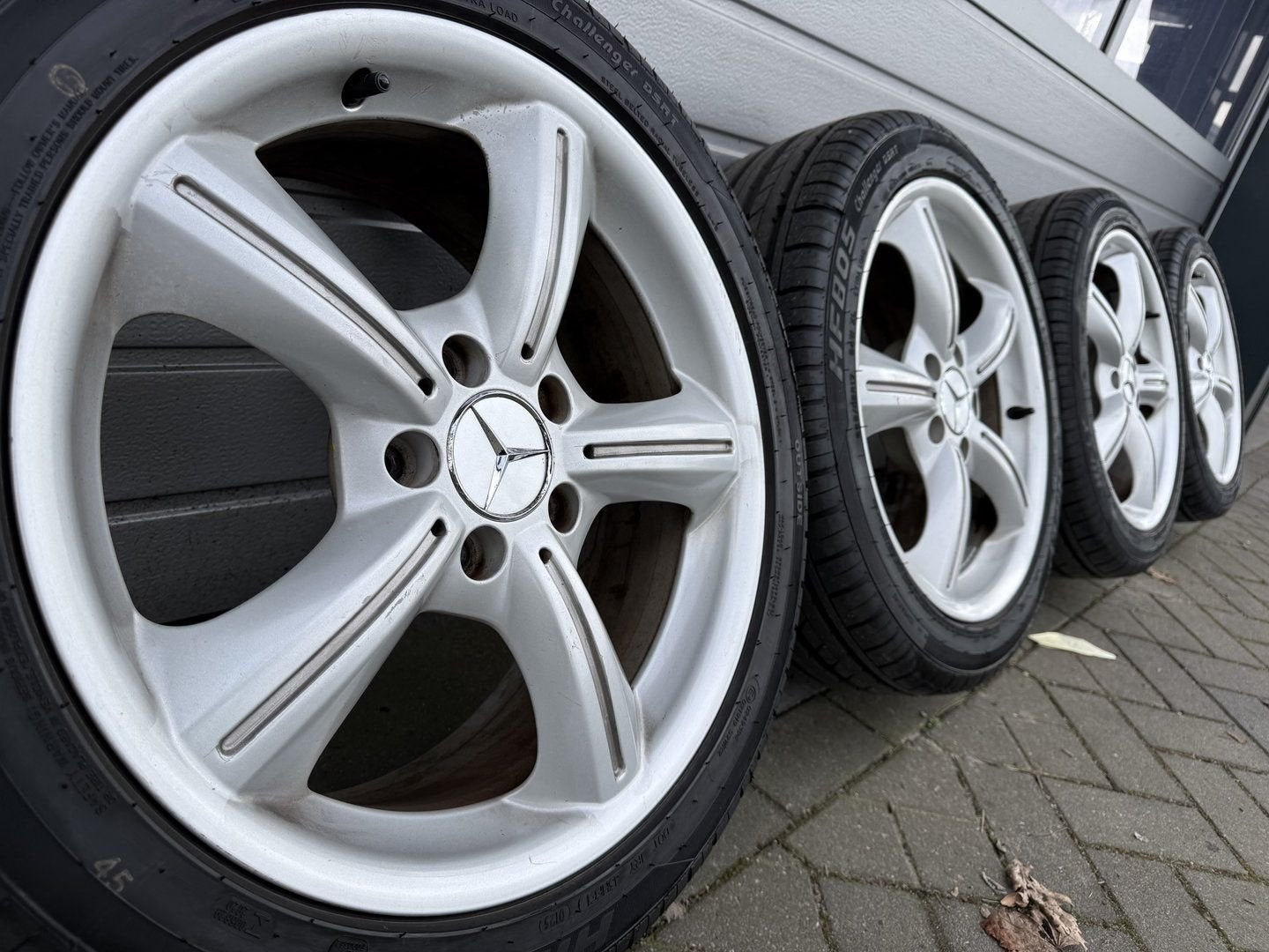 17” Mercedes SLK CLK C klasse W203 W211 velgen zomerbanden, Pneus et Jantes, 245 mm, Véhicule de tourisme, -