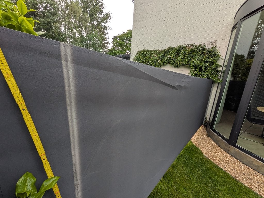 Windscherm 160 hoog - 300 breed, Enlèvement, Utilisé