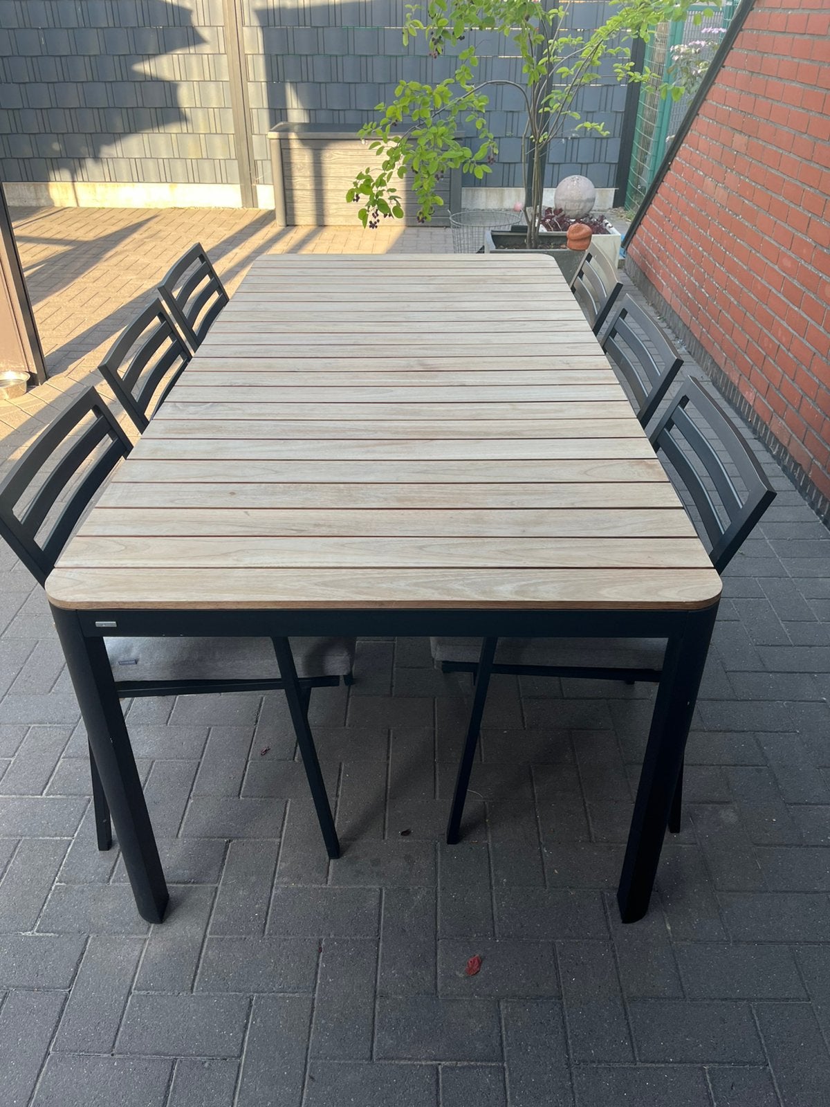 tuinset KAVE tuintafel en stoelen, Tuin en Terras, Ophalen, Zo goed als nieuw, Tuinset