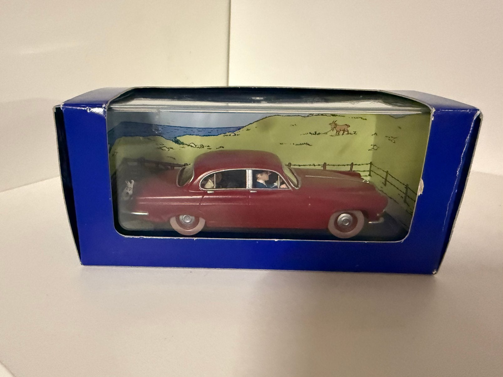 Tintin — Lancia Aurélia — Atlas/Moulinsart 1:43, Enlèvement ou Envoi, Tintin, Utilisé, Statue ou Figurine