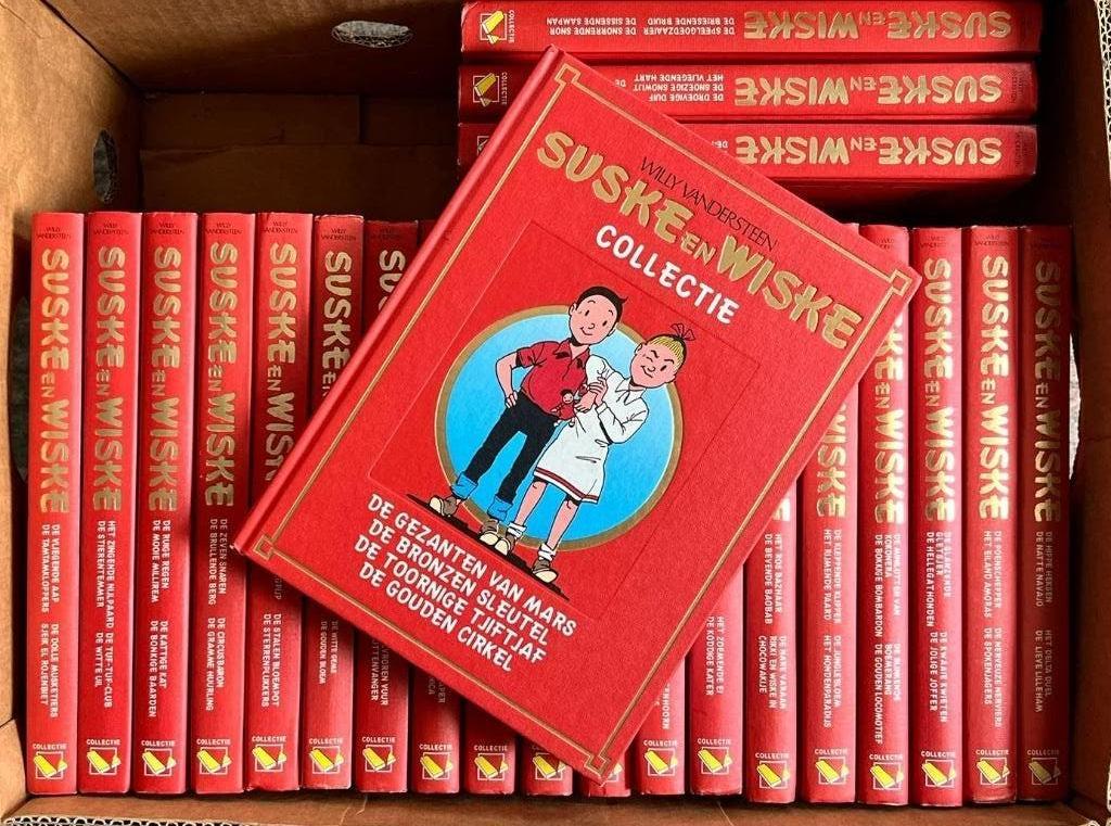 Suske en Wiske collectie rood linnen hardcover 23 boeken, Plusieurs BD, Enlèvement, Utilisé, Willy Vandersteen