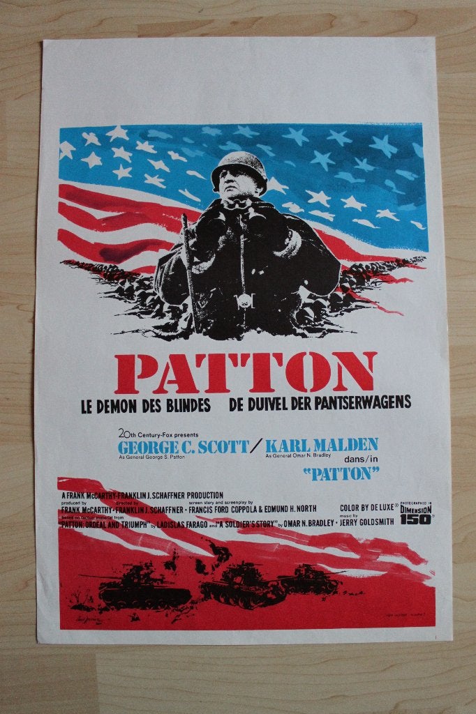 filmaffiche Patton Karl Malden 1970 filmposter, Verzamelen, Posters, Rechthoekig Staand, Ophalen of Verzenden, Zo goed als nieuw