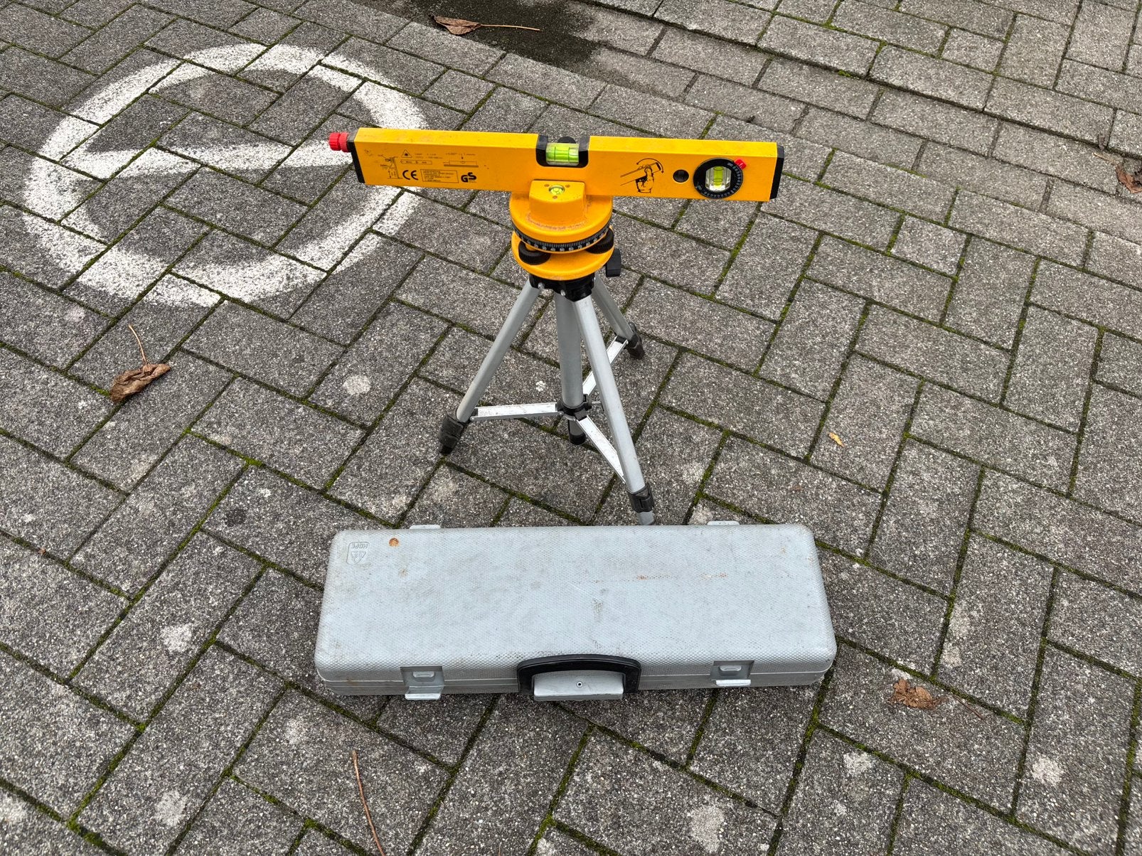 Waterpas met toebehoren, Ophalen of Verzenden, Zo goed als nieuw