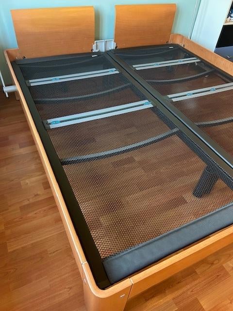 Bed Auping Auronde, Huis en Inrichting, Slaapkamer | Bedden, Gebruikt, Tweepersoons, 180 cm, 200 cm, Hout, Overige kleuren, Ophalen