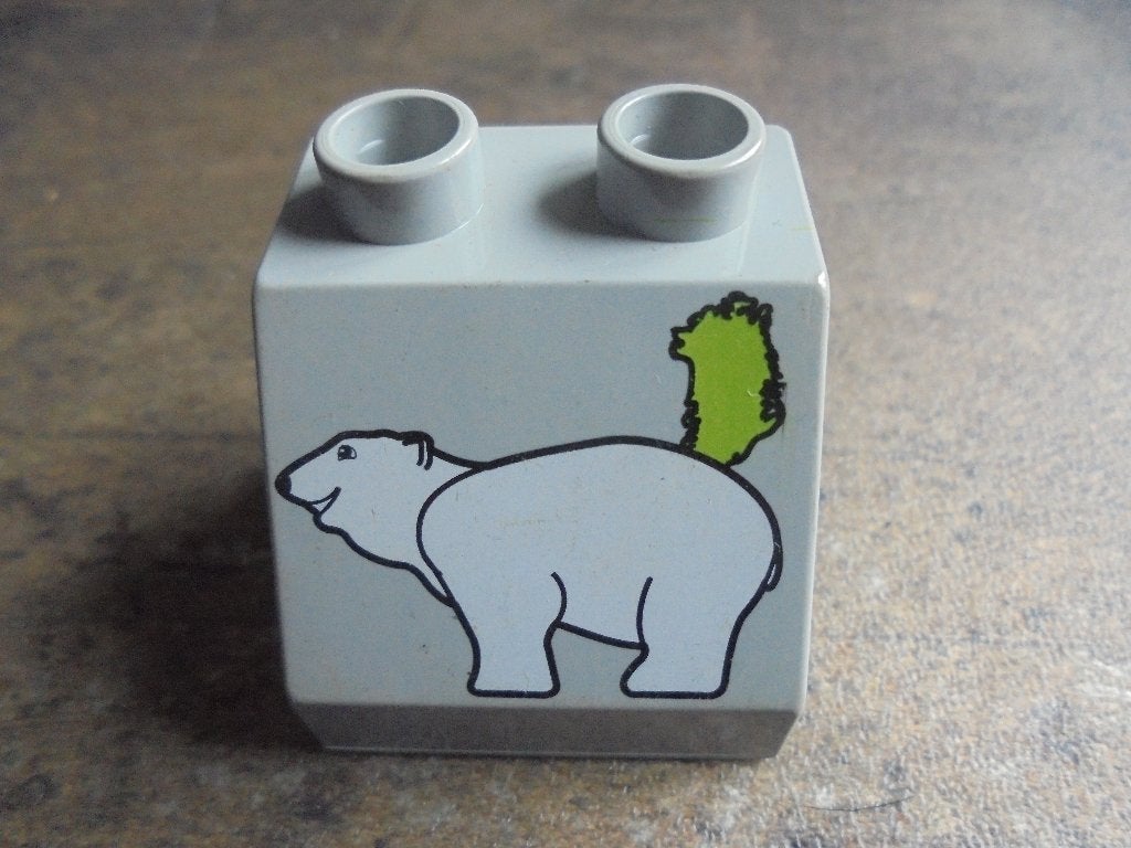Lego Duplo Brick 2x2x1,5 Slope 45 (zie foto's), Ophalen of Verzenden, Gebruikt, Losse stenen, Duplo