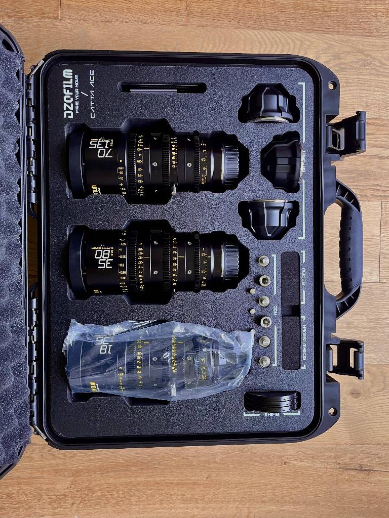 Kit à 3 objectifs DZOfilm Catta ACE Zoom T2.9 (PL/EF), TV, Hi-fi & Vidéo, Photo | Lentilles & Objectifs, Enlèvement ou Envoi, Neuf