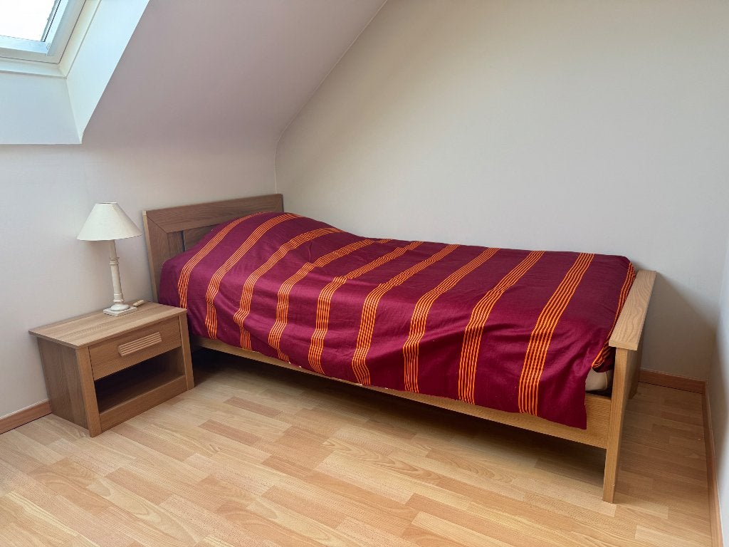 Bed (eenpersoons), Ophalen, Eenpersoons, Bruin, 210 cm