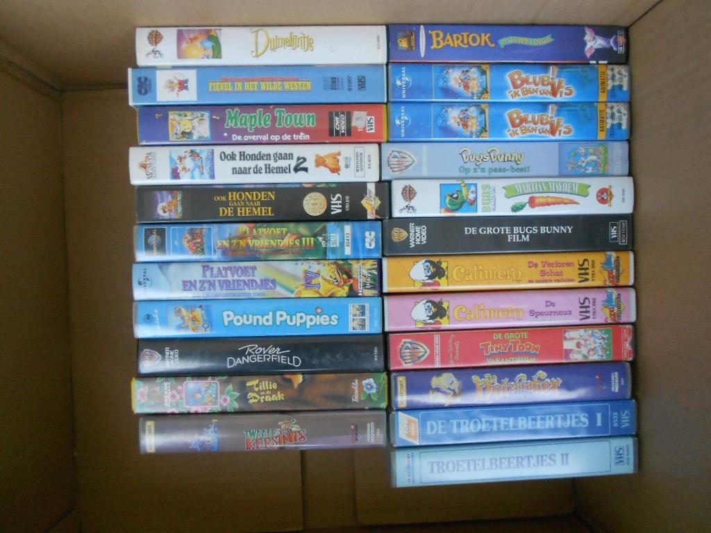 originele VHD video's tekenfilms, kunnen per stuk gekocht wo, Enlèvement ou Envoi, Utilisé, Dessins animés et Film d'animation