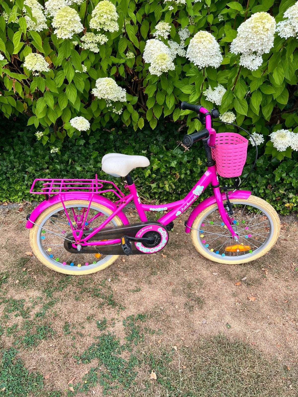 Kinderfiets meisje 18” zeer goede staat, Ophalen, Gebruikt, Velgrem, 18 inch