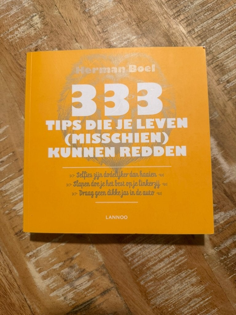 333 tips die je leven (misschien) kunnen redden - H Boel, Herman Boel, Enlèvement ou Envoi, Comme neuf, Autres sujets/thèmes