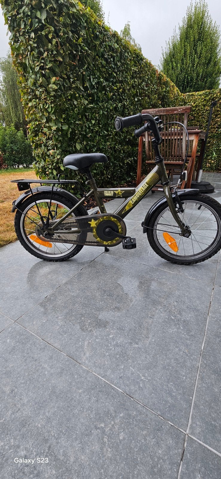 mooie kinderfiets, Fietsen en Brommers, Ophalen, Terugtraprem, 16 tot 20 inch, Zo goed als nieuw