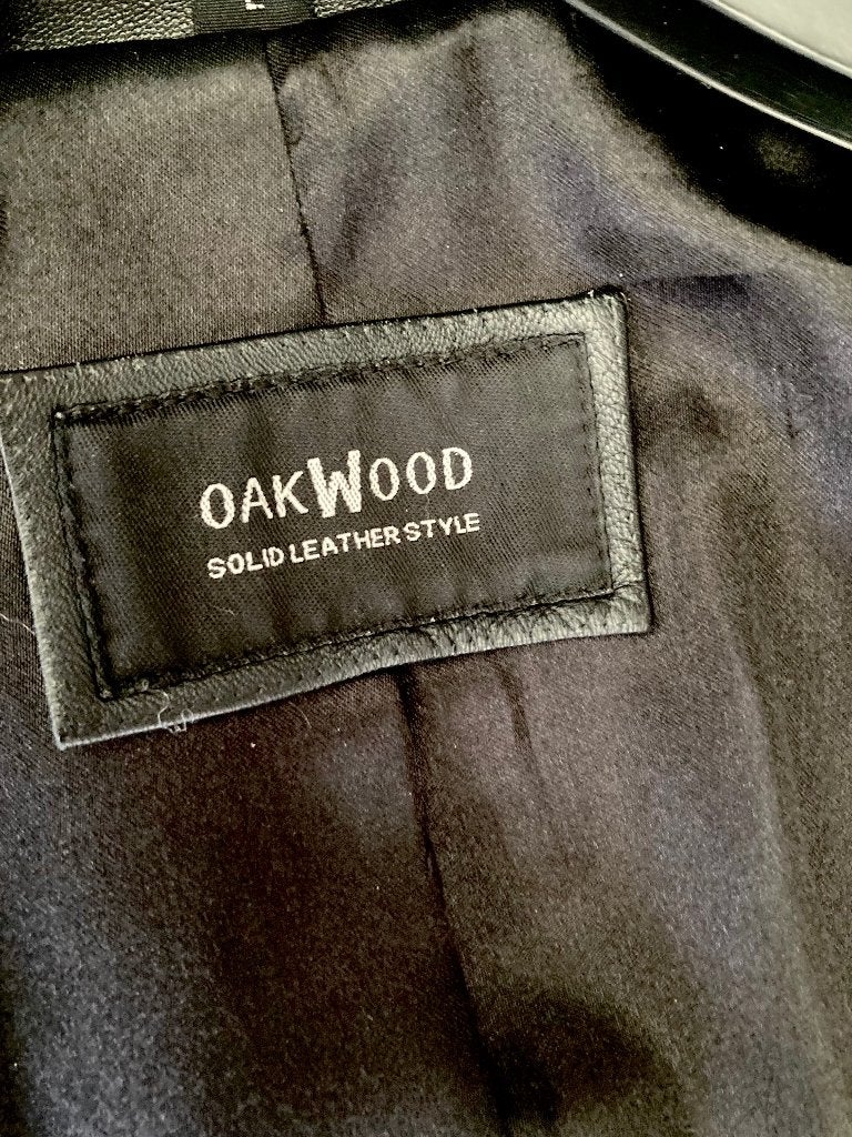 Lederen dames jas, Ophalen, Zo goed als nieuw, Maat 38/40 (M), Zwart