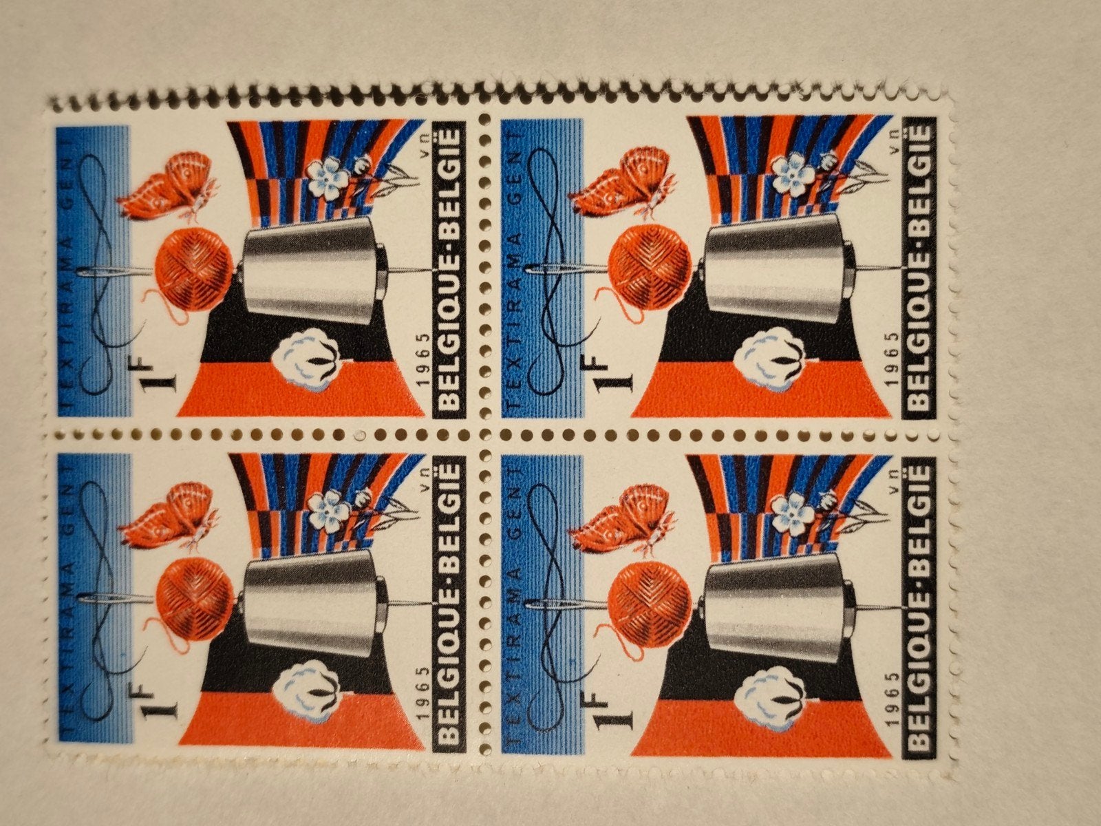 4 blocs de 4. cob/boc 1313/14. Belgique, Neuf, Enlèvement ou Envoi, Non oblitéré, Art