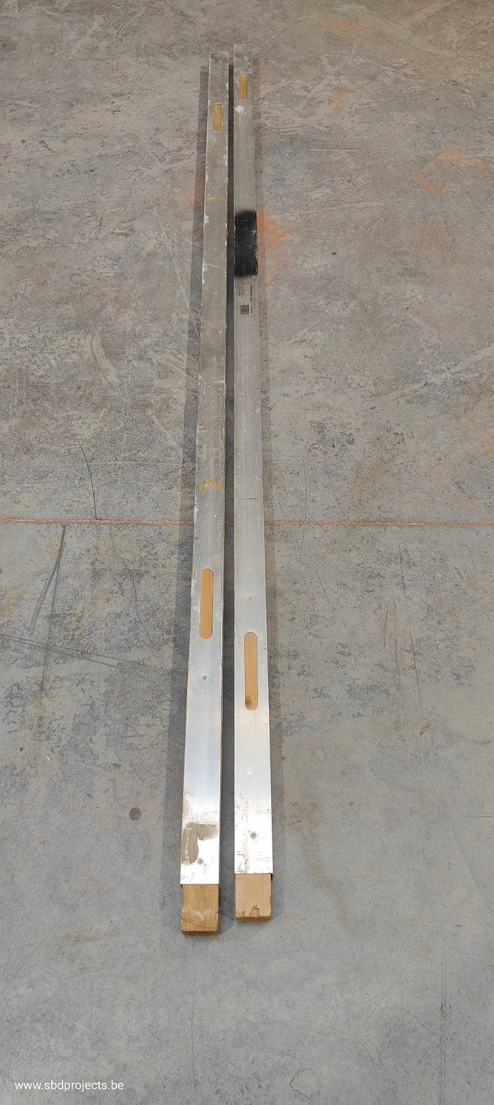 8 x Metserprofiel 300 Cm Met Hout - Alu Pro Woods, Ophalen