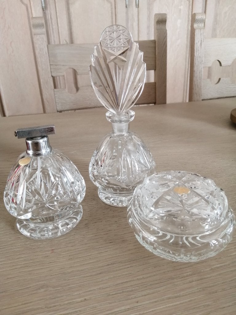 kristallen lavabo setje, Ophalen of Verzenden