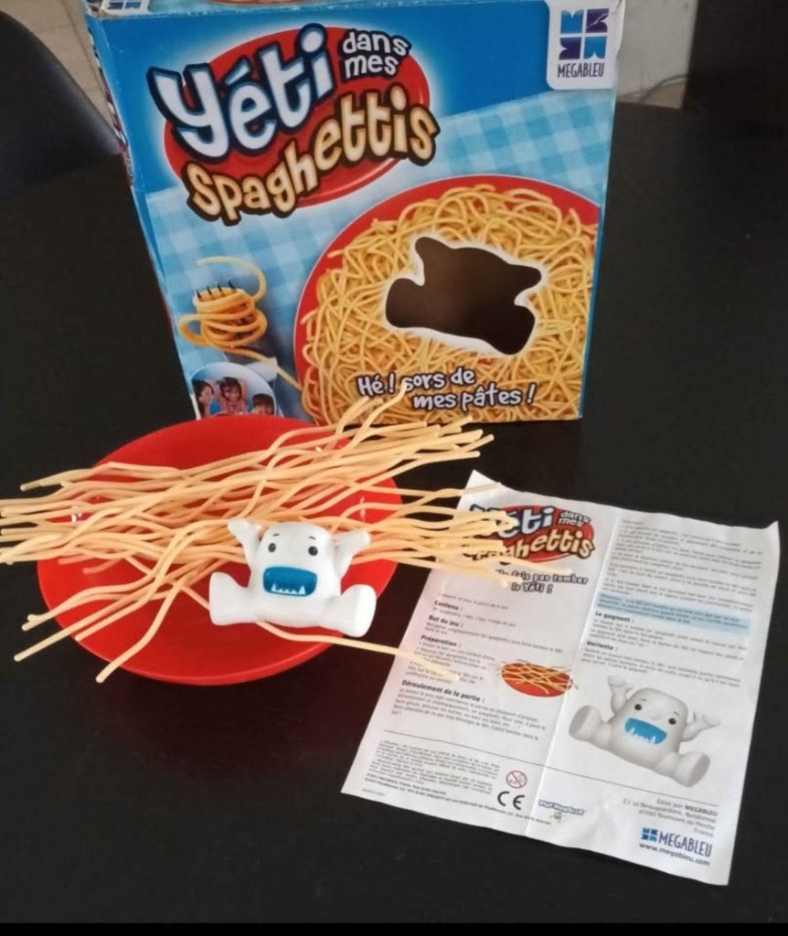 Megableu spaghetti yeti spel, Ophalen