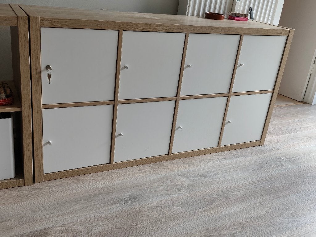 Ikea Kallax 4x2 8 portes, Enlèvement, Comme neuf