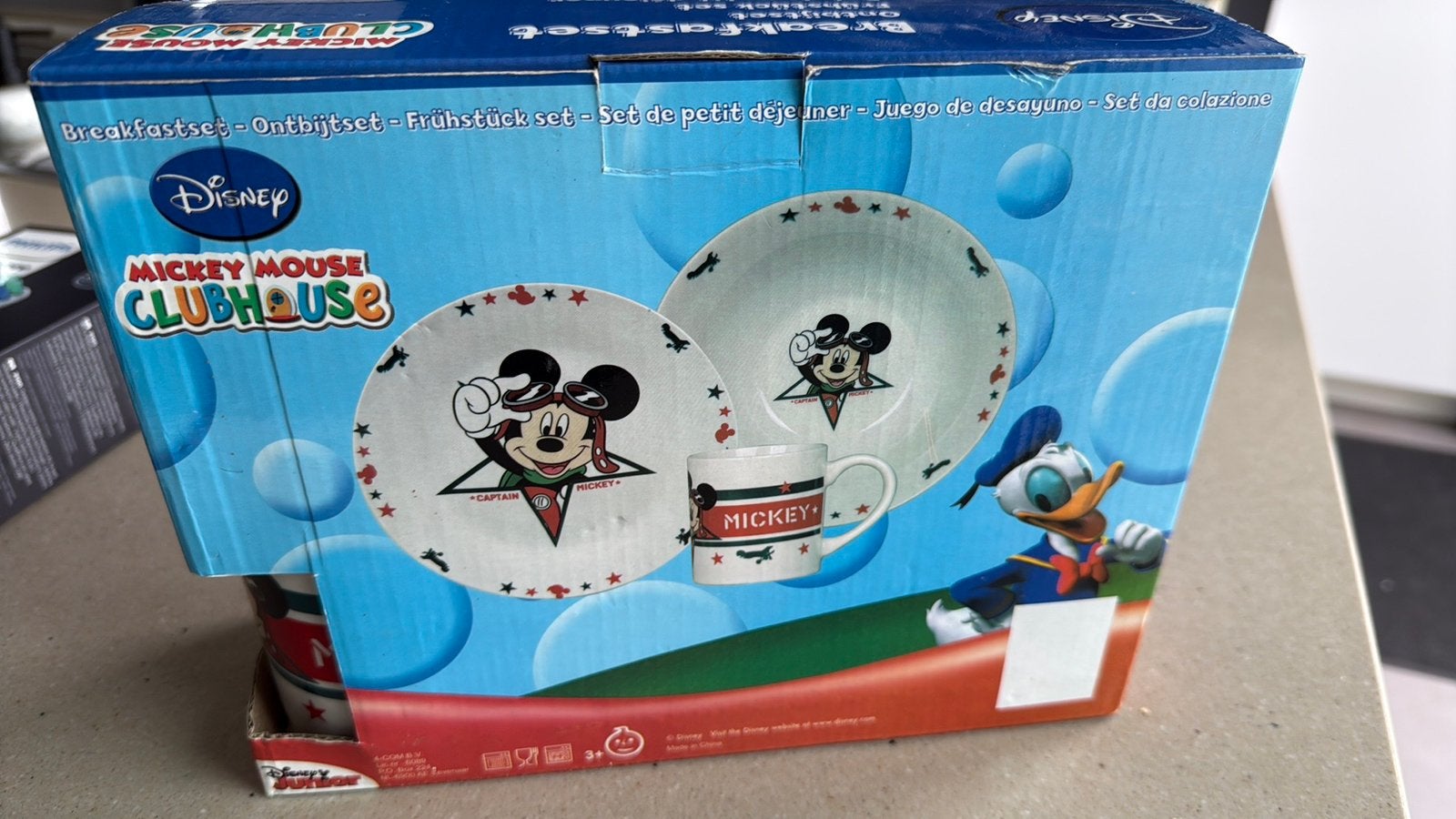 Ontbijtset micky mouse, Ophalen, Zo goed als nieuw