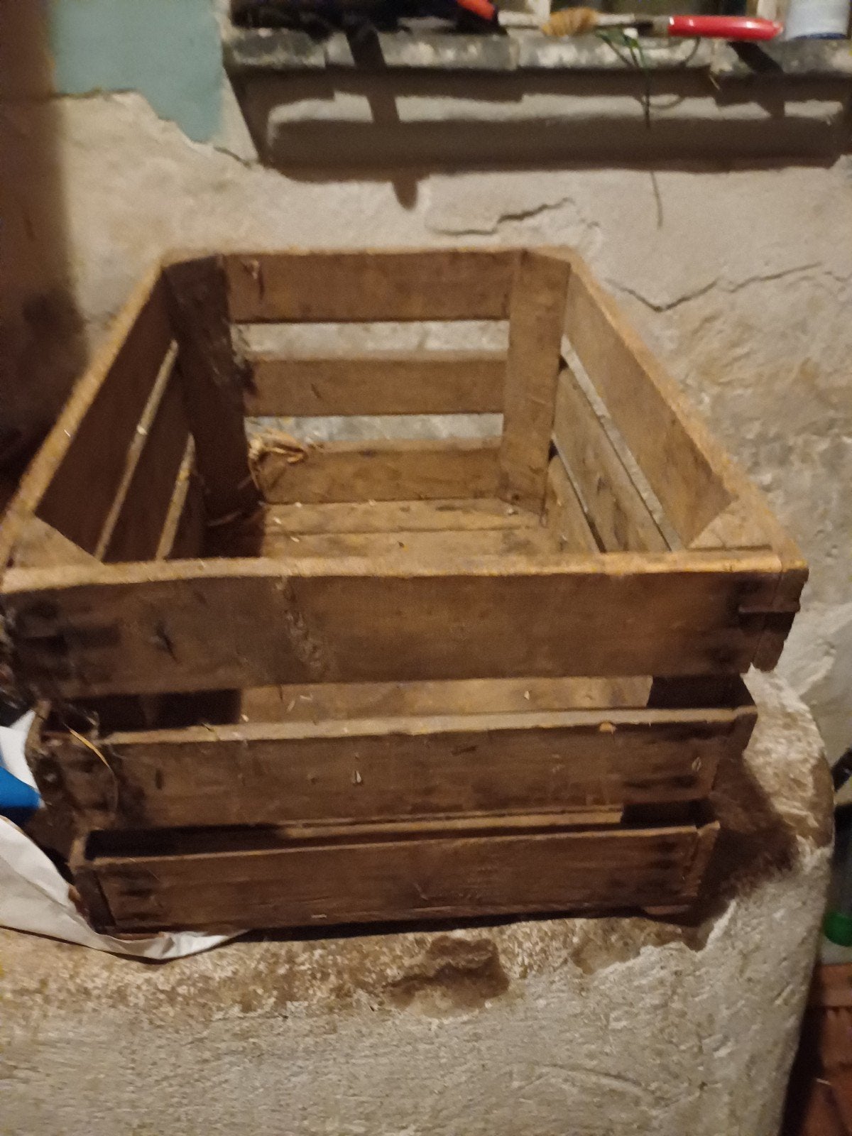 mooie  oude fruitkisten, Enlèvement, Utilisé