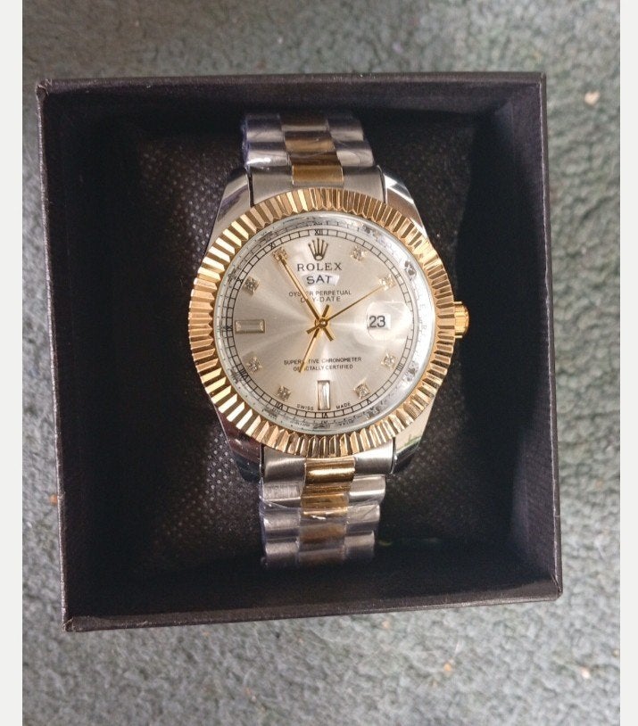 Rolex Premium Quality Day Date Automatic 41mm, Handtassen en Accessoires, Horloges | Heren, Staal, Polshorloge, Nieuw, Ophalen of Verzenden