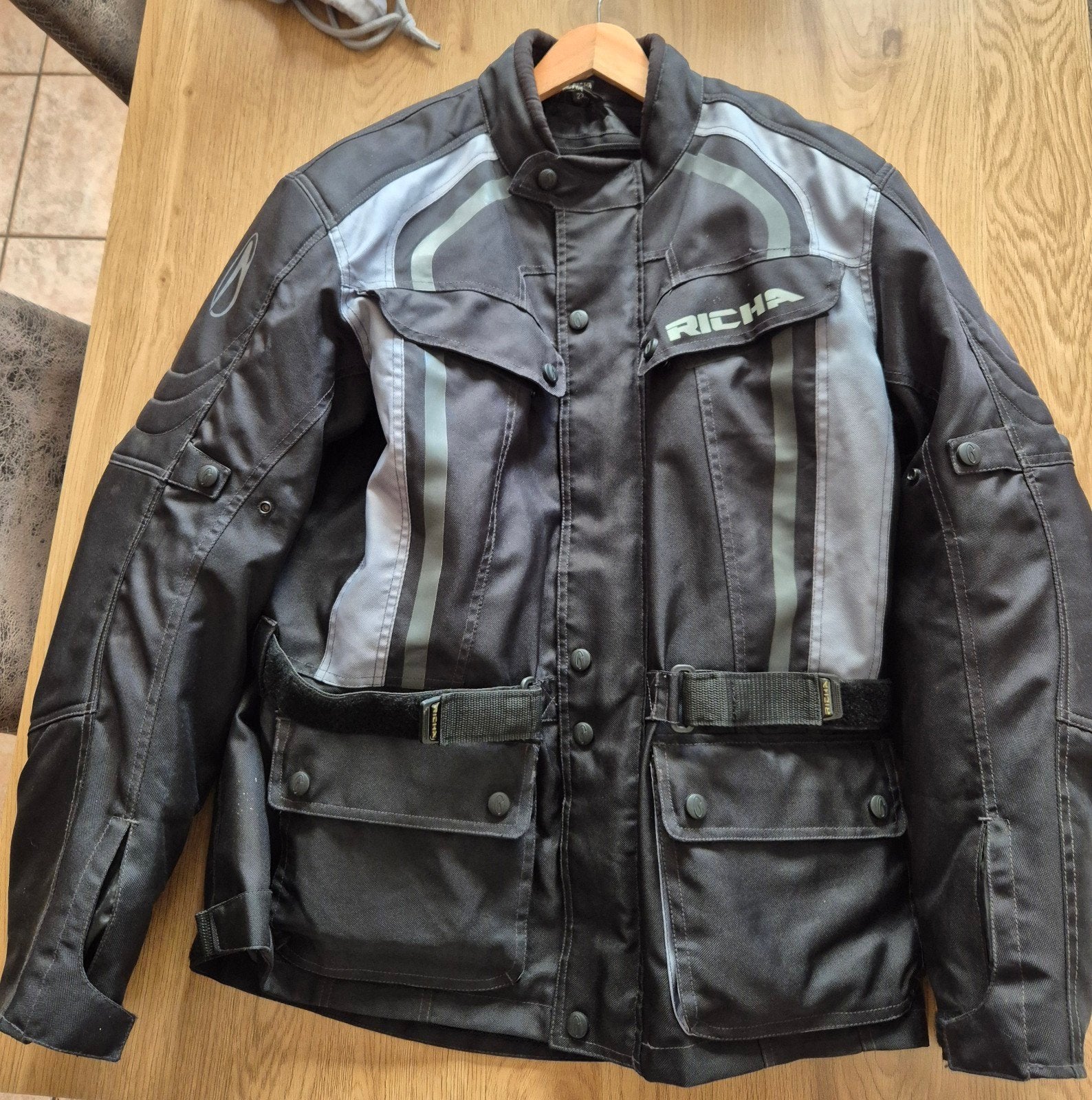 Motorjas + Binnenvoering Richa 2XL, Motoren, Ophalen of Verzenden, Tweedehands, Jas | textiel, RICHA