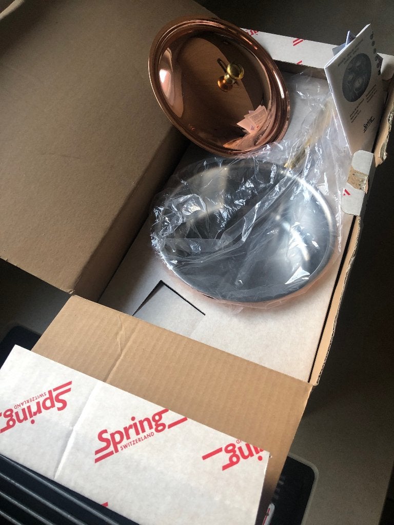 Poêlon Cuivre VINTAGE Spring Culinox GL 20cm 2,7 litres neuf, Maison & Meubles, Neuf, Enlèvement ou Envoi, Cuivre, Autres marques