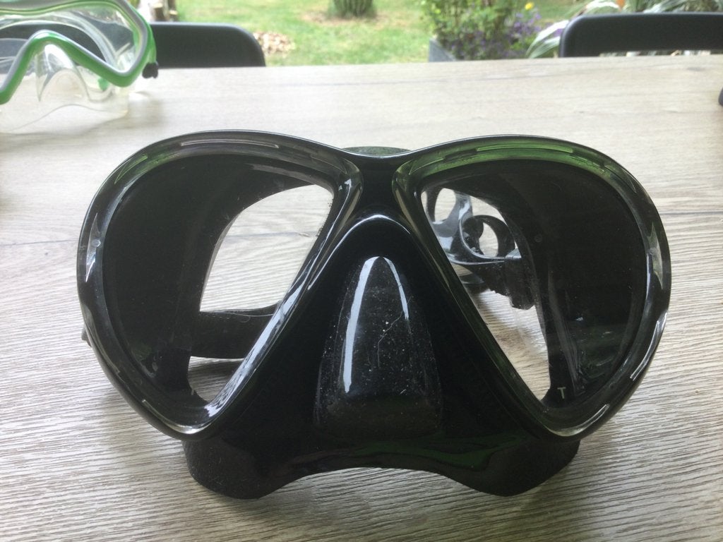 Demo Maskers Mares - X Vu Black/Silver, Ophalen of Verzenden, Zo goed als nieuw, Duikbril of Snorkel
